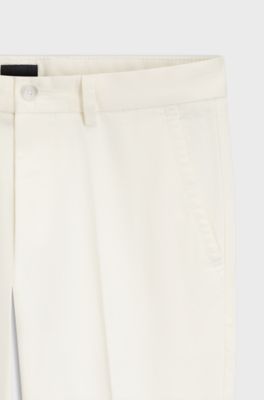 Slim-fit trousers, Natural