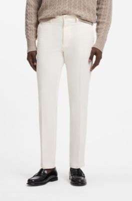 Slim-fit trousers, Natural