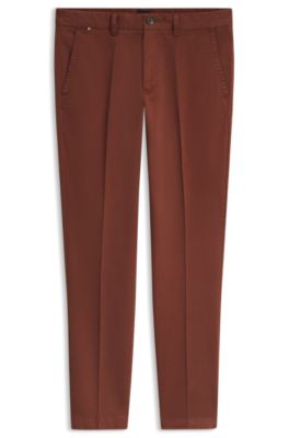 Slim-fit trousers, Brown