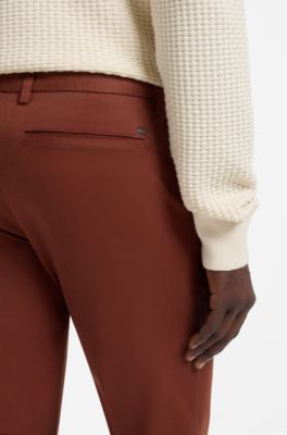 Slim-fit trousers, Brown