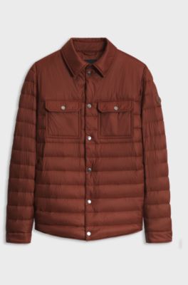 Quilted down jacket, Brown