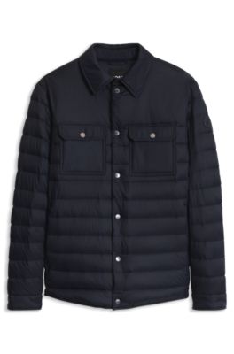 Gewatteerde donsjas, Donkerblauw
