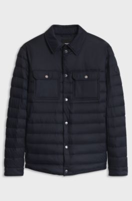 Quilted down jacket, Dark Blue