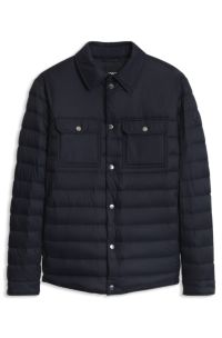 Quilted down jacket, Dark Blue