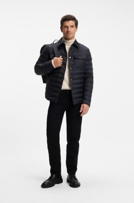 Quilted down jacket, Dark Blue