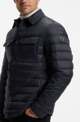 Quilted down jacket, Dark Blue