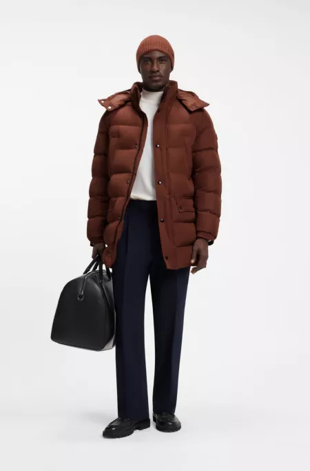Long-length padded jacket