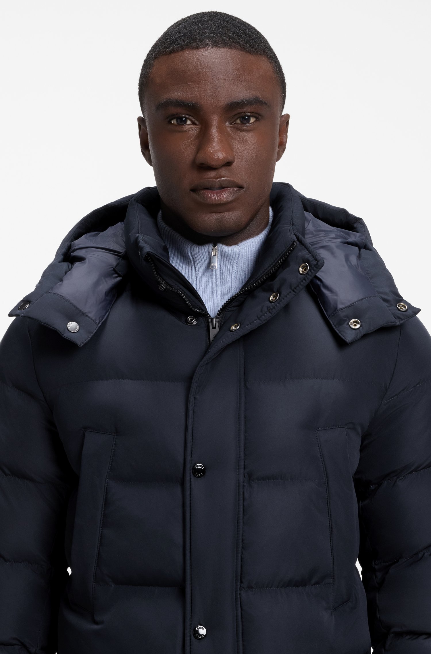 Boss Long-length padded jacket jackor herr – bild 3