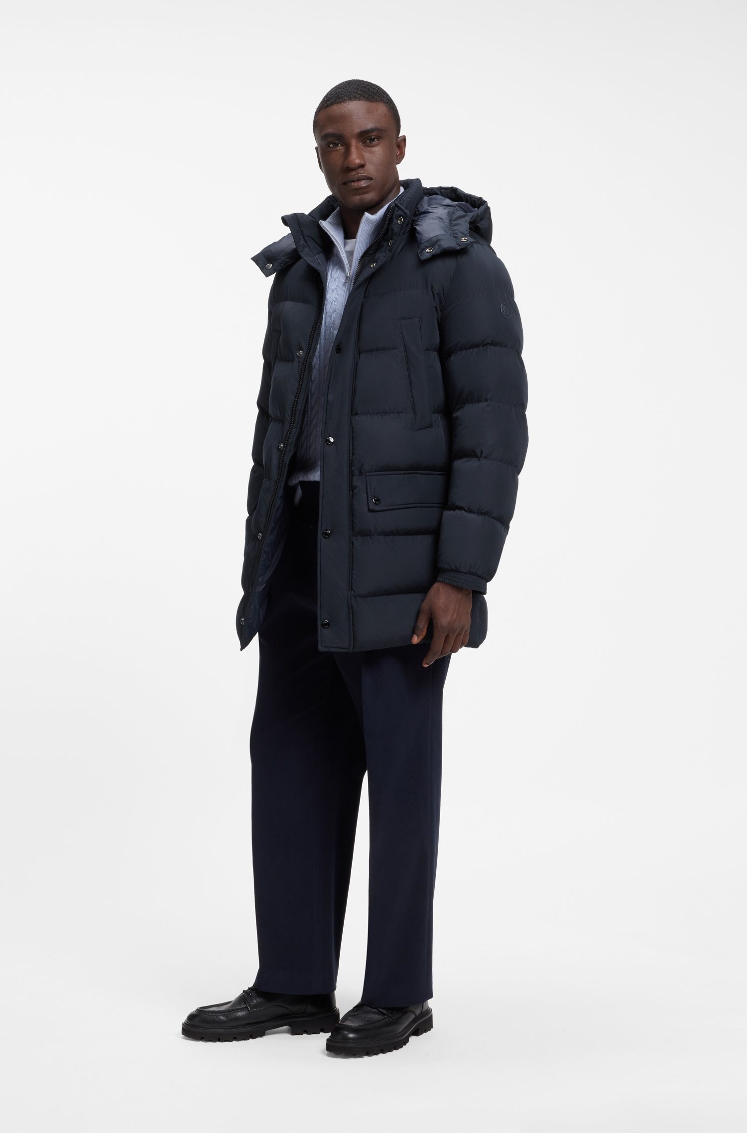 Boss Long-length padded jacket jackor herr