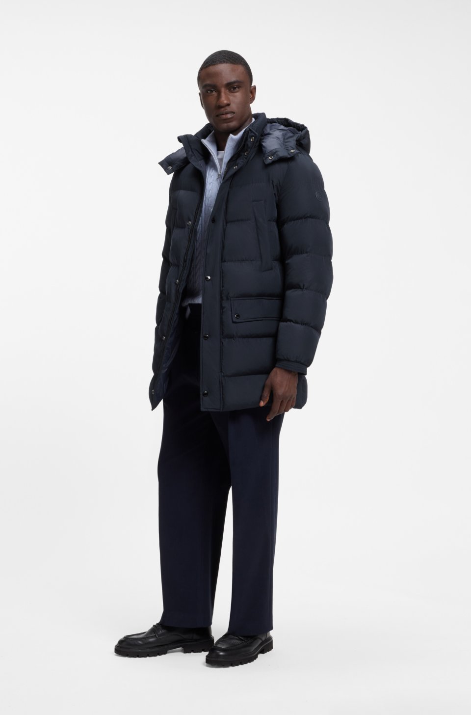 Long-length padded jacket