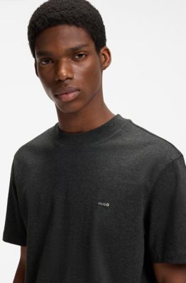 Relaxed-fit cotton T-shirt, Black