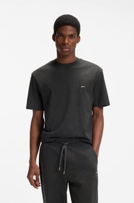 Relaxed-fit cotton T-shirt, Black