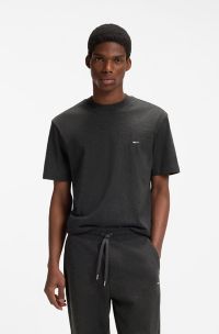Relaxed-fit cotton T-shirt, Black