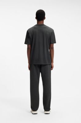 Relaxed-fit cotton T-shirt, Black