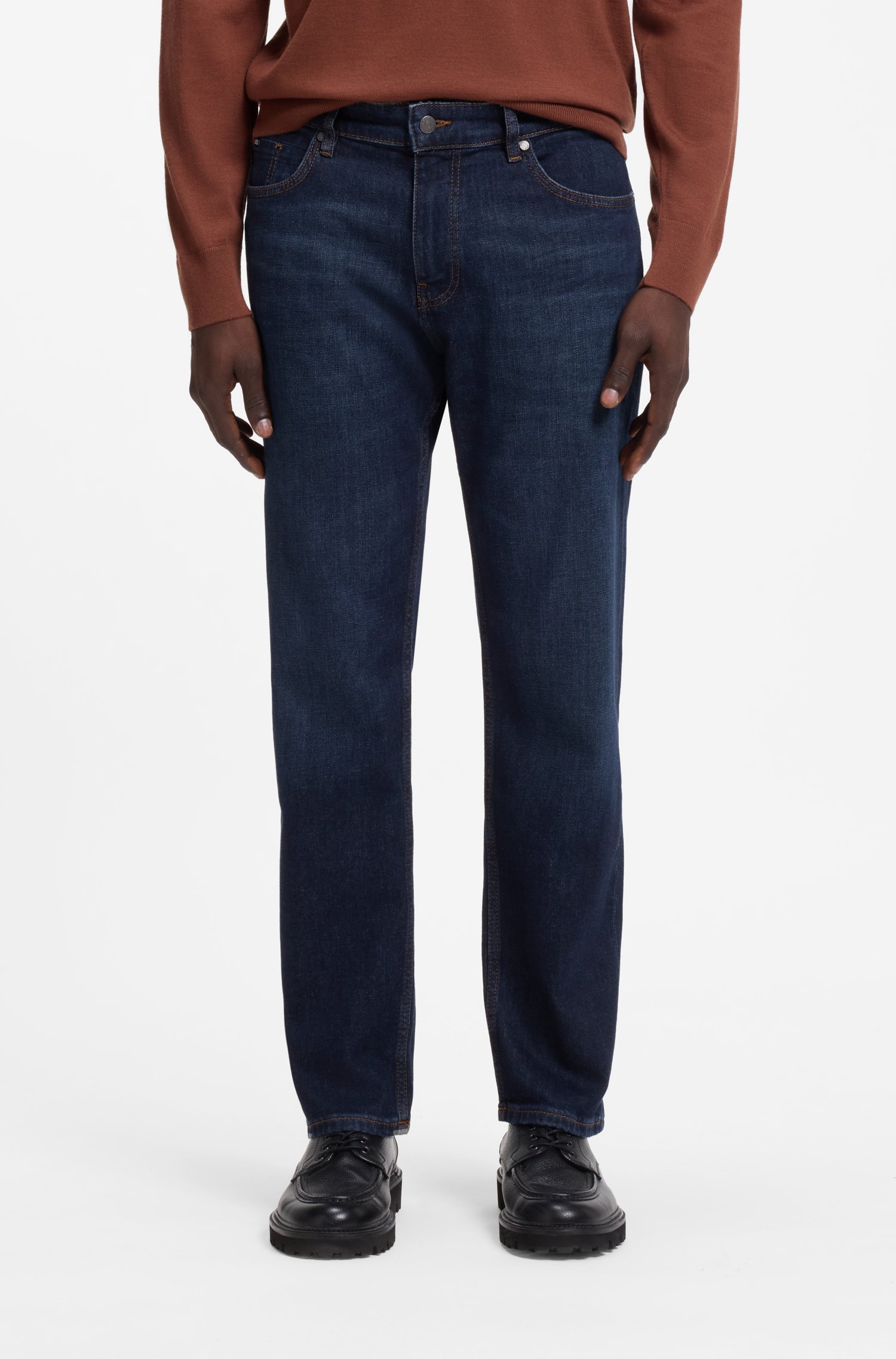 Boss Maine regular-fit jeans herr