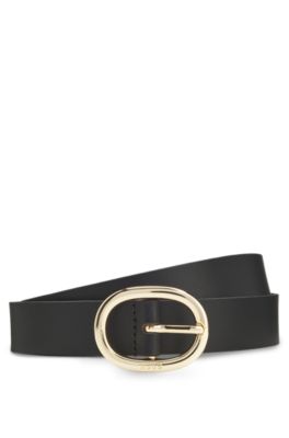 Italian-leather belt, Black