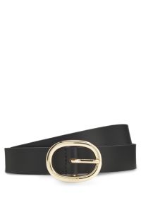 Italian-leather belt, Black