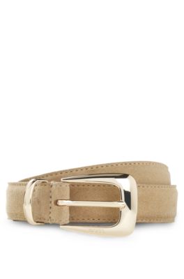 Suede belt, Light Beige