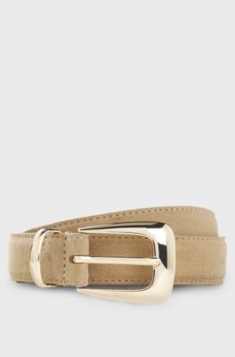 Suede belt, Light Beige