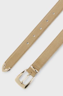Suede belt, Light Beige