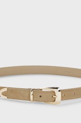 Suede belt, Light Beige