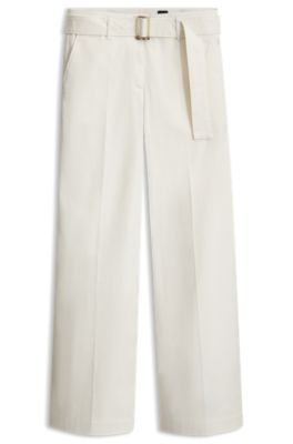 Wide-leg trousers, Natural