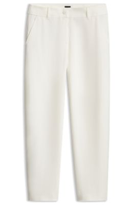 Barrel-fit trousers, Natural
