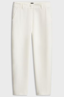 Barrel-fit trousers, Natural