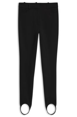 Stirrup-hem trousers, Black
