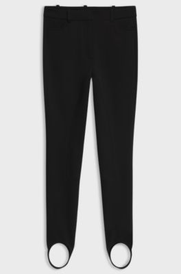 Stirrup-hem trousers, Black