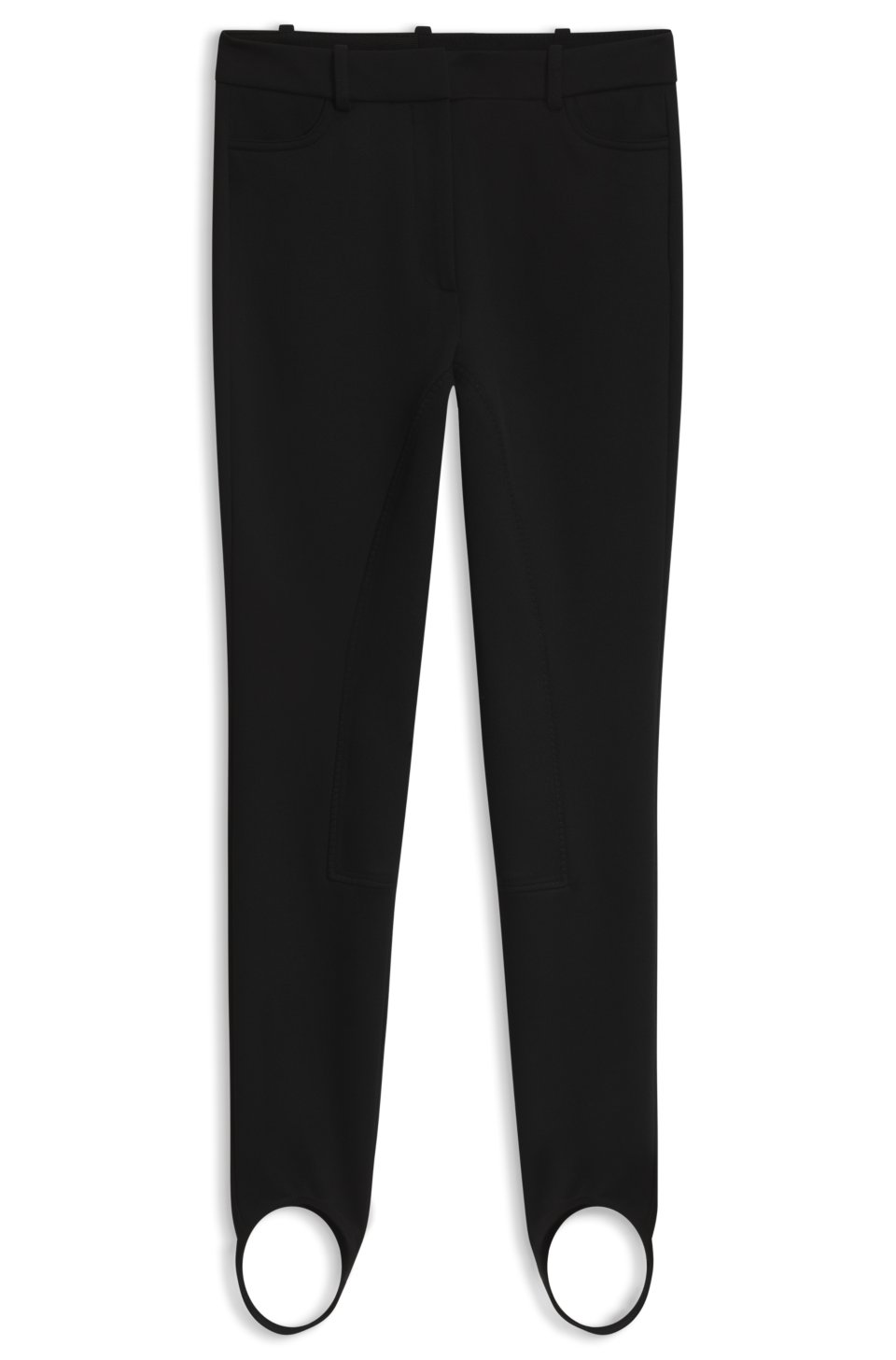 Stirrup-hem trousers
