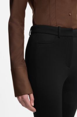 Stirrup-hem trousers, Black