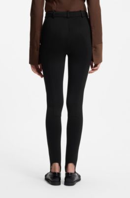 Stirrup-hem trousers, Black