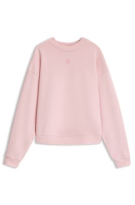 Logo-trim sweatshirt, Light Pink