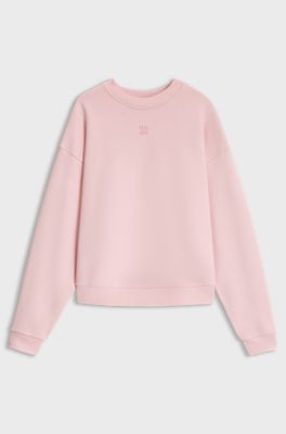 Logo-trim sweatshirt, Light Pink