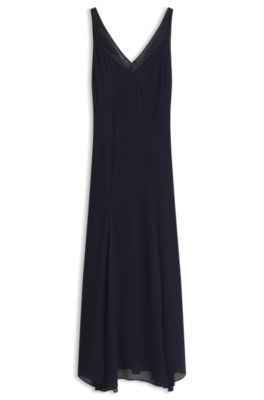 V-neck maxi dress, Dark Blue