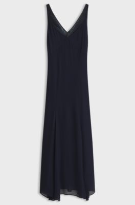 V-neck maxi dress, Dark Blue