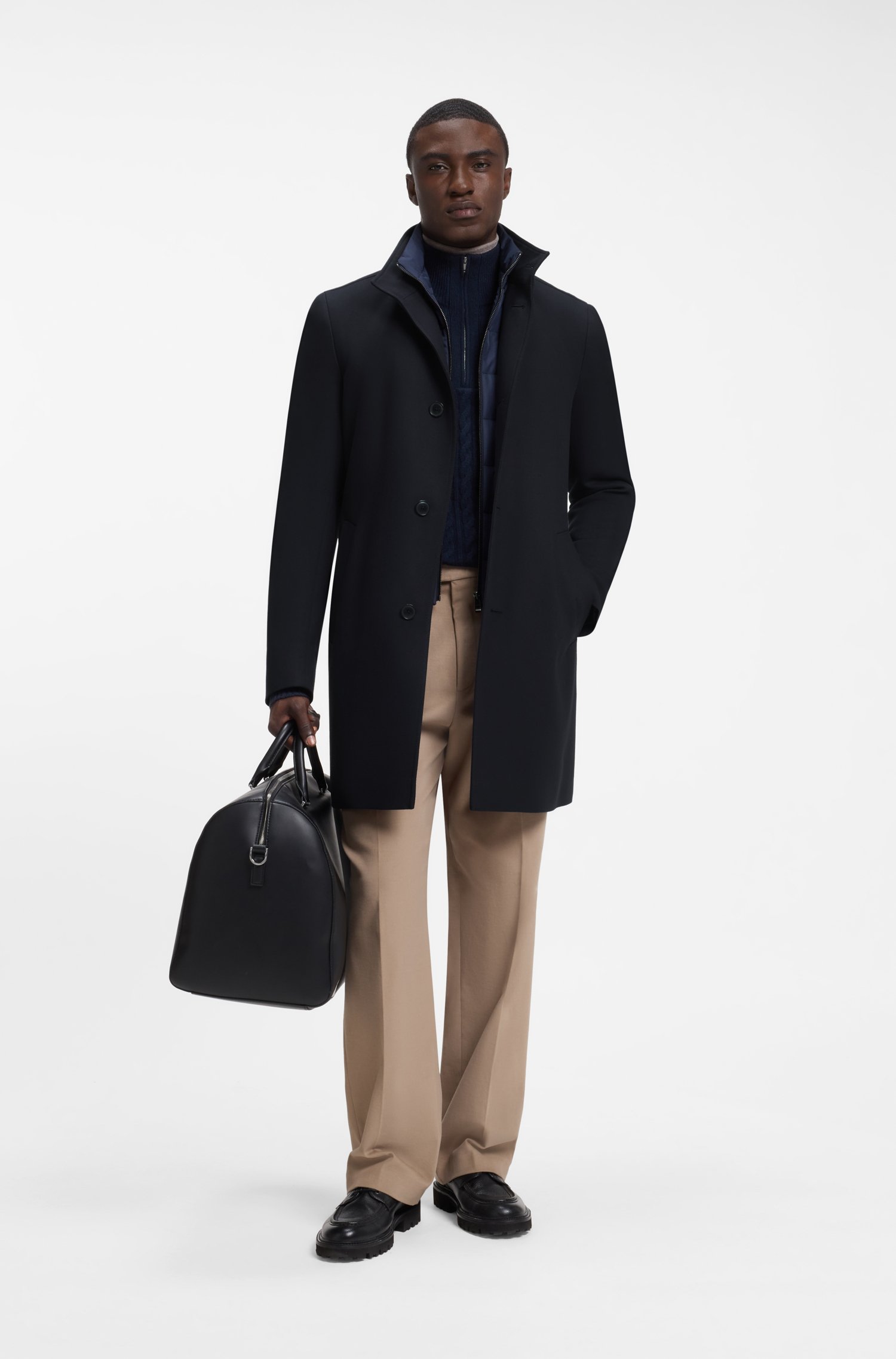 Boss Slim-fit coat kappor & rockar herr – bild 2