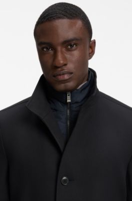 Slim-fit coat, Dark Blue