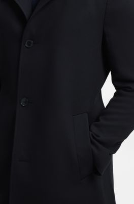Slim-fit coat, Dark Blue