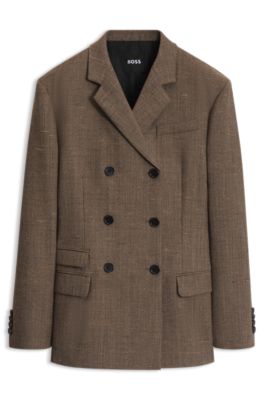 Wool blazer, Brown