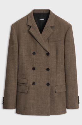 Wool blazer, Brown