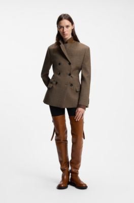Wool blazer, Brown