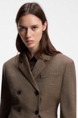Wool blazer, Brown