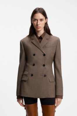 Wool blazer, Brown