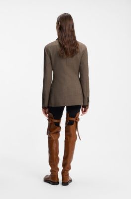 Wool blazer, Brown