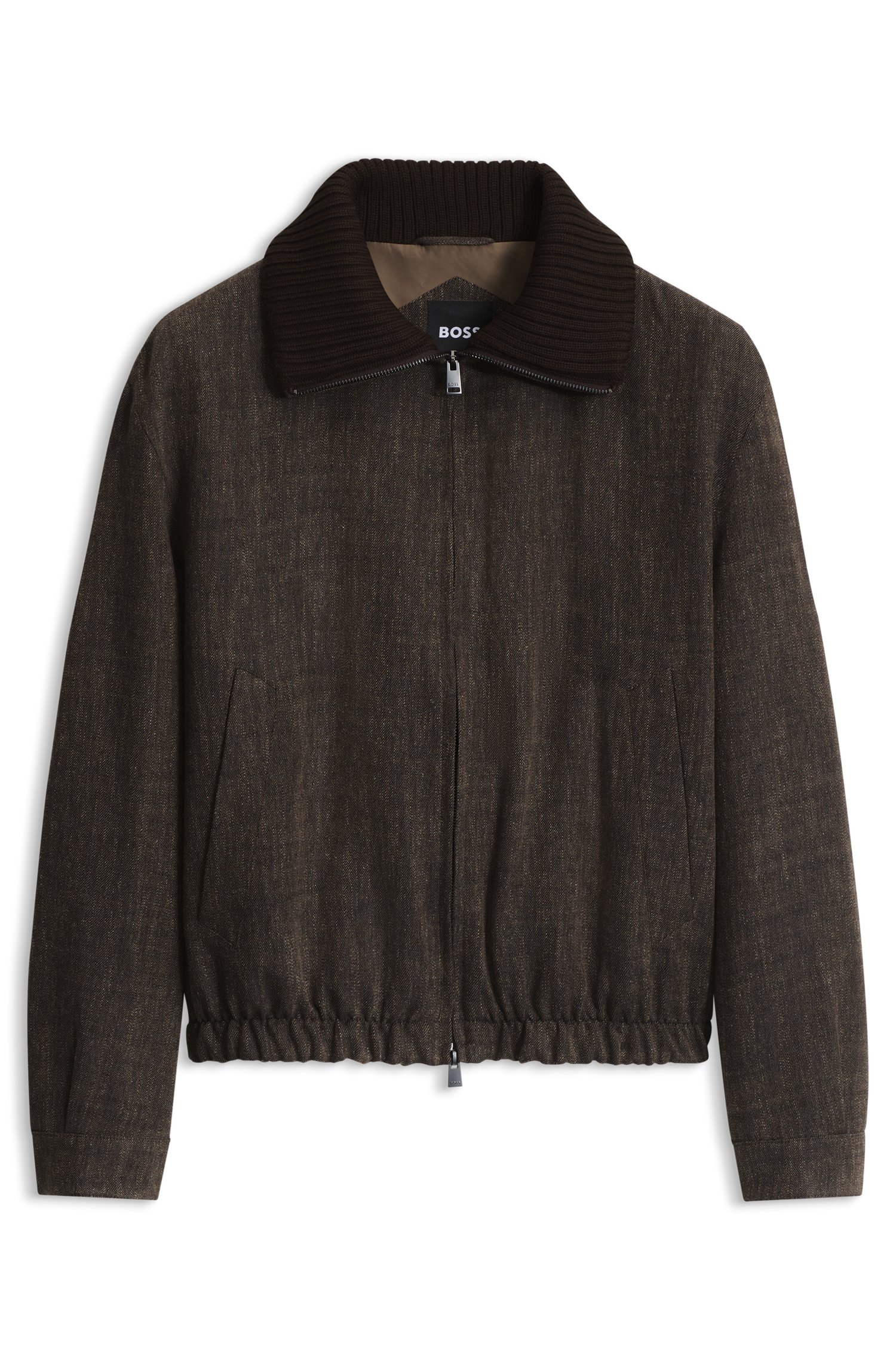 Boss Wool-blend bomber jacket jackor herr
