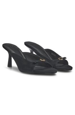 Open-toe pumps, Black