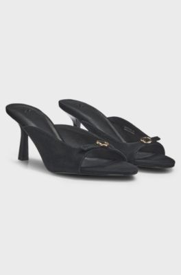 Open-toe pumps, Black