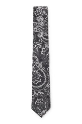 Silk tie with all-over print
